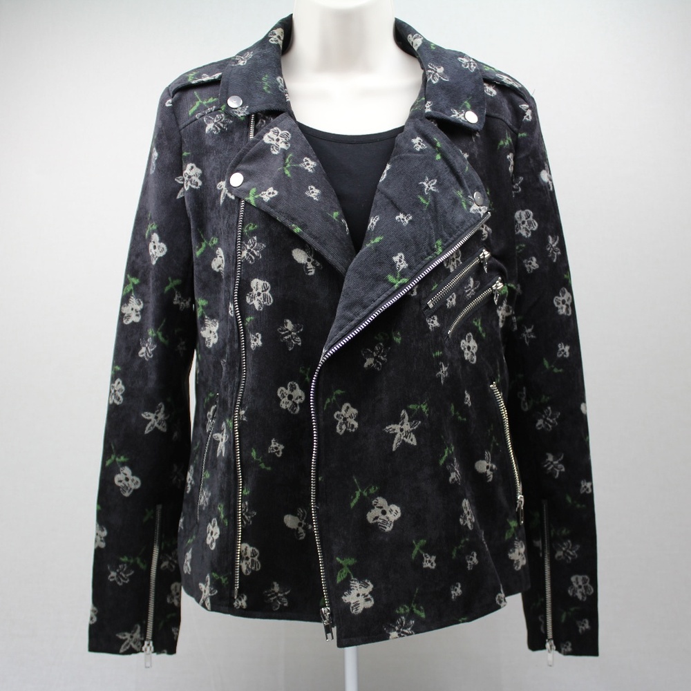 NWT Romeo & Juliet Couture Floral Moto Jacket